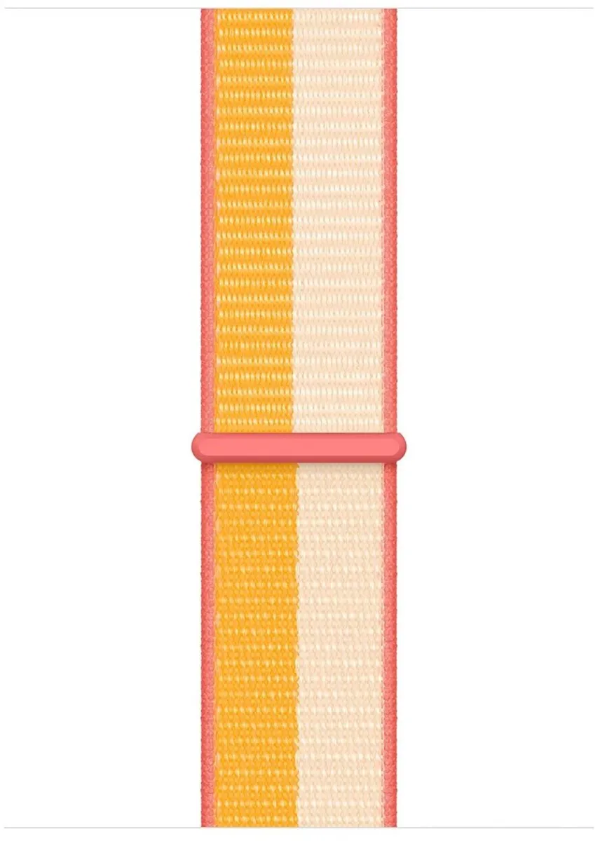 Apple Watch Sport Loop 45mm - Maize/Wit - One Size