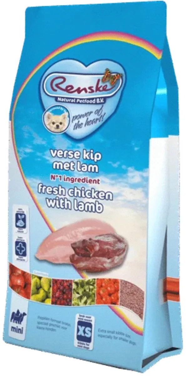 Renske Super Premium Mini Hondenvoer Kip Lam 6.5kg