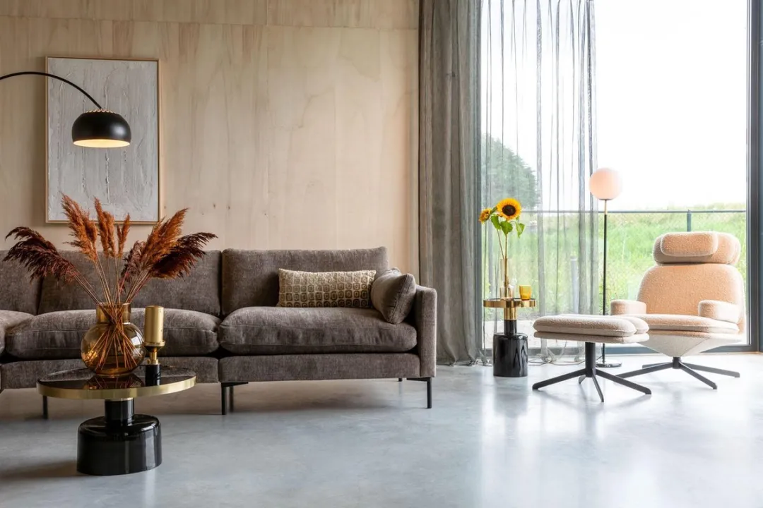 Zuiver Metal Bow Vloerlamp - Zwart