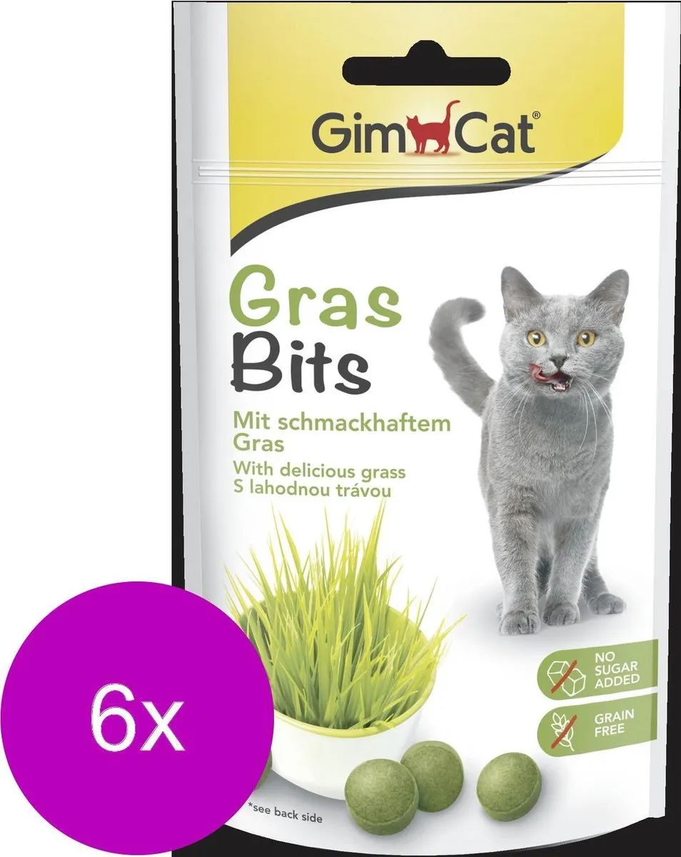 GimCat Gras Bits Kattensnack