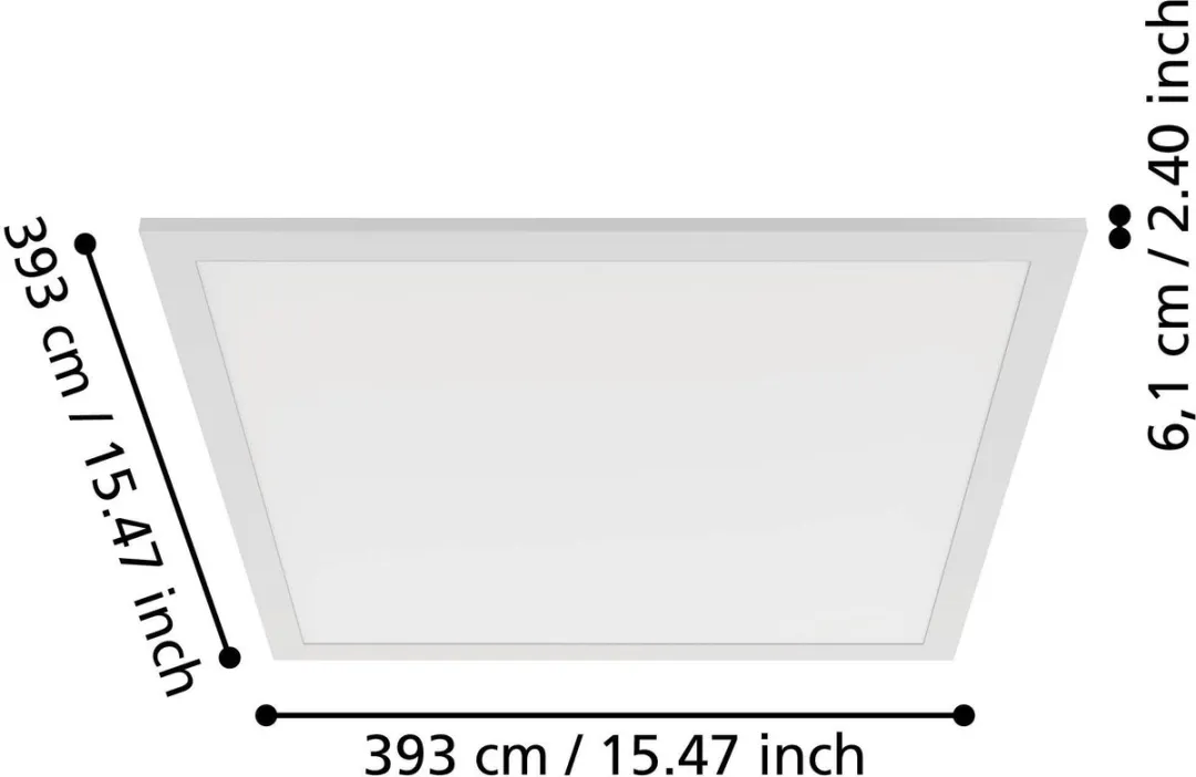 EGLO connect.z Moradillo LED Paneel 39,5x39,5cm - Instelbaar wit licht