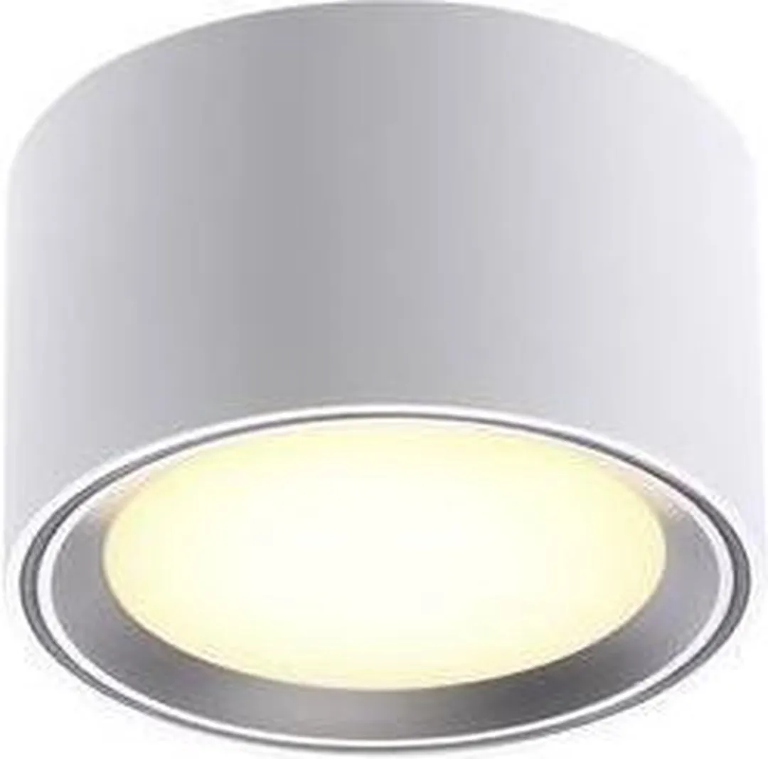 Nordlux Fallon Surface-downlight Moodmaker - 10cm - Wit/Staal