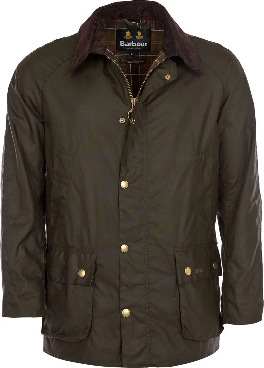 Barbour Ashby Wax Jas Olive - Maat 3XL - Heren - Wax jassen