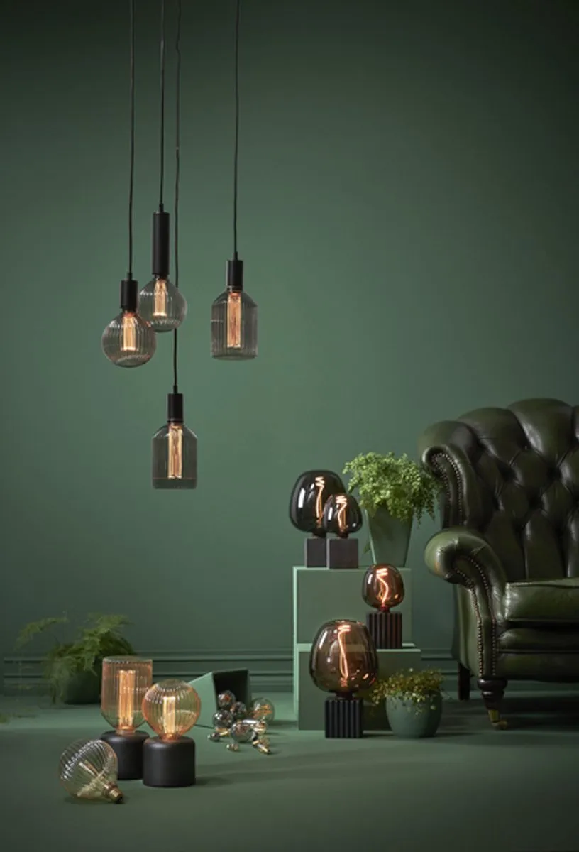 Star Trading E27 Design Bulb XXL - 2W 1800K - Bruin Glas - afbeelding 6 van 6