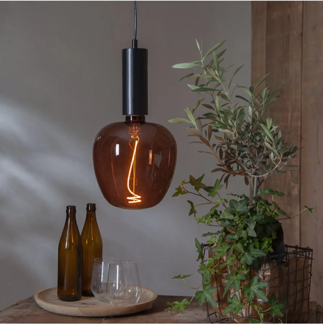 Star Trading E27 Design Bulb XXL - 2W 1800K - Bruin Glas - afbeelding 4 van 6