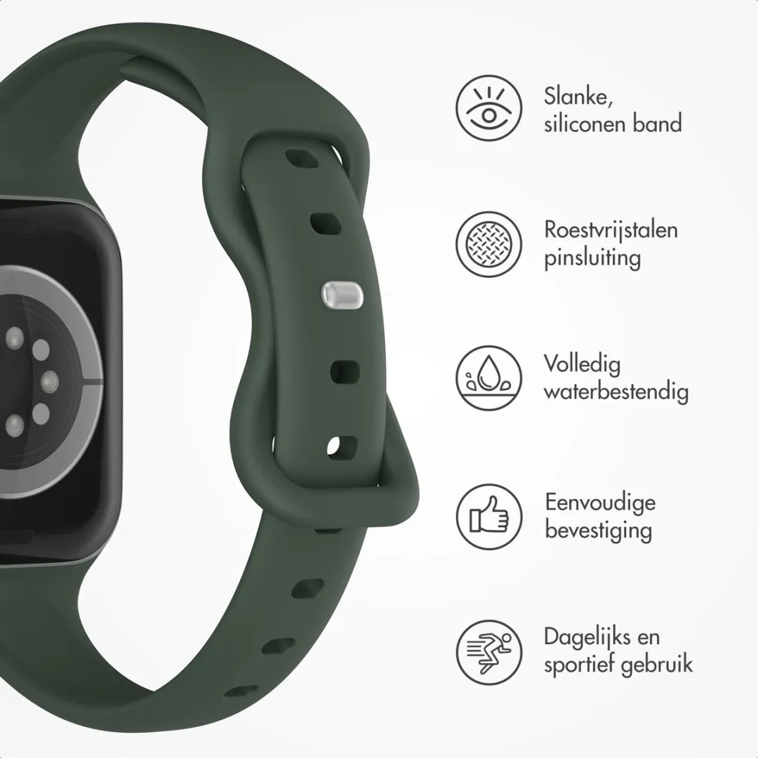 Imoshion Siliconen Bandje Apple Watch 38-42mm - Groen