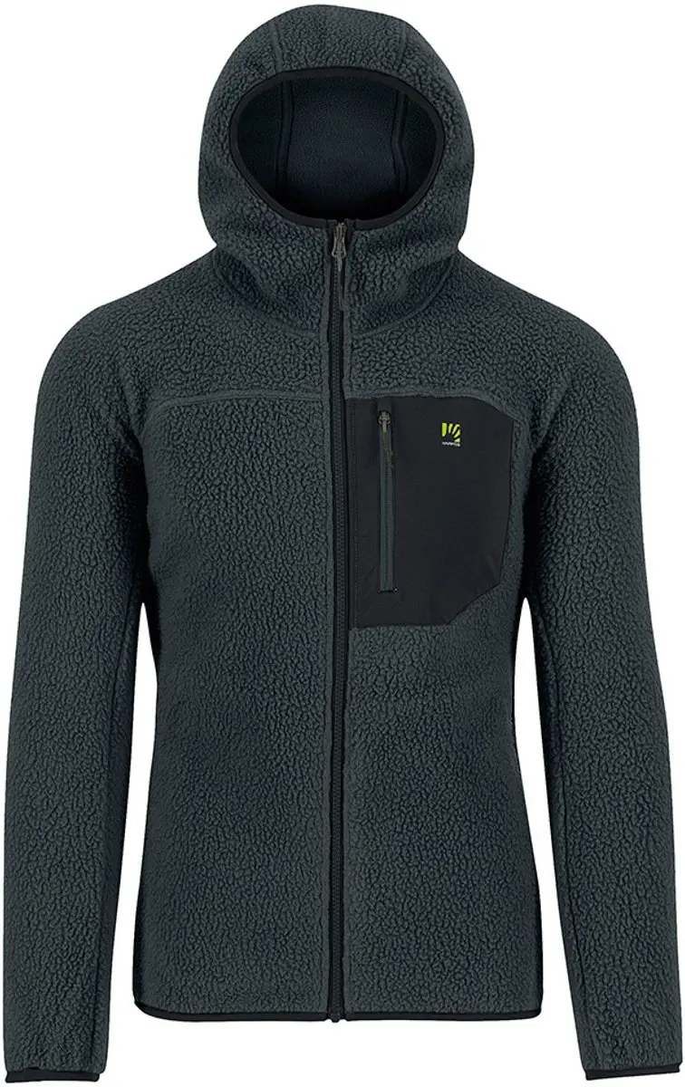 Karpos Moiazza Retrò Fleece Met Volledige Rits Zwart 2XL Man