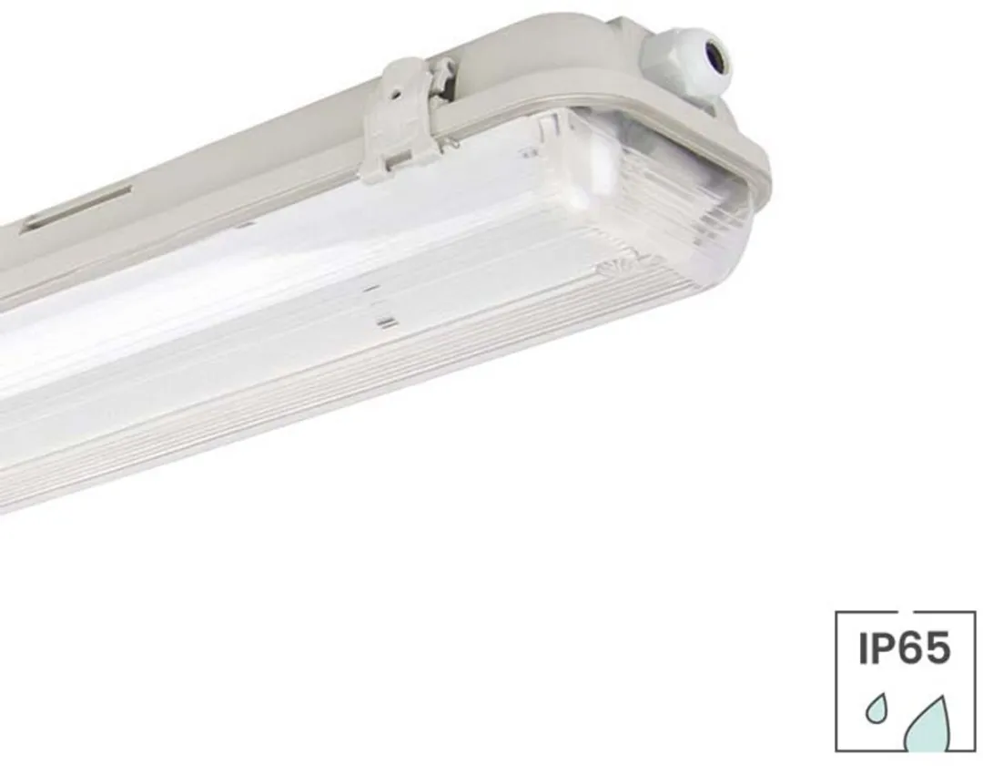 Lybardo TL Armatuur 60cm - Grijs - IP65 - 2 Lichtpunten