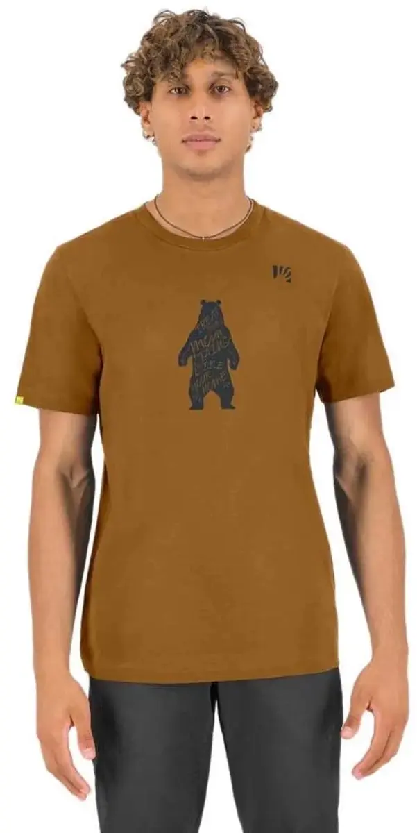 Karpos Wild Animal T-shirt Met Korte Mouwen Bruin XL Man