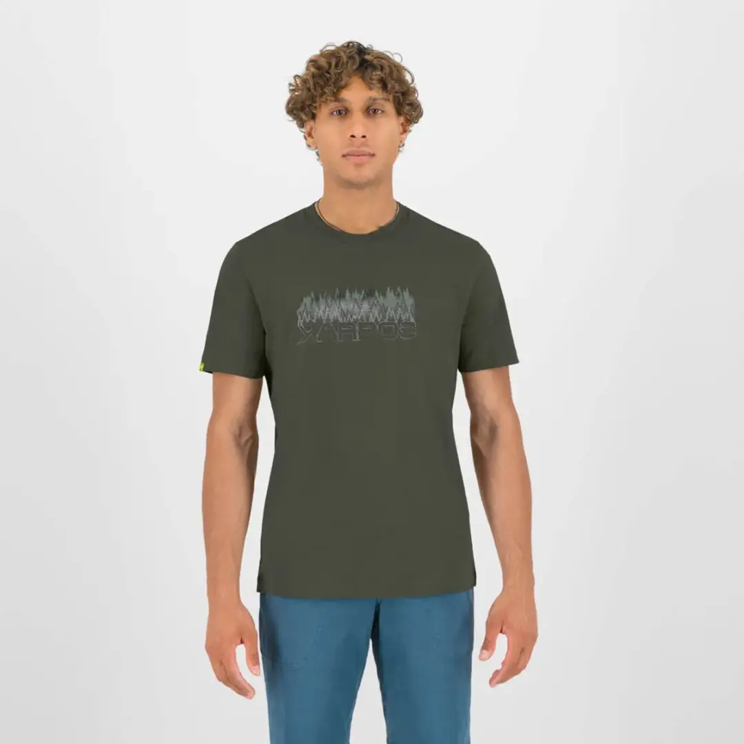 Karpos Bosco T-shirt Met Korte Mouwen Groen L Man