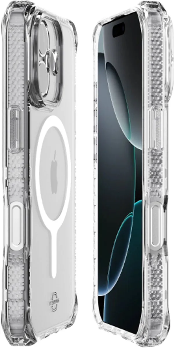 Itskins Level 2 HybridMagClear iPhone 17 MagSafe Hoesje - Transparant