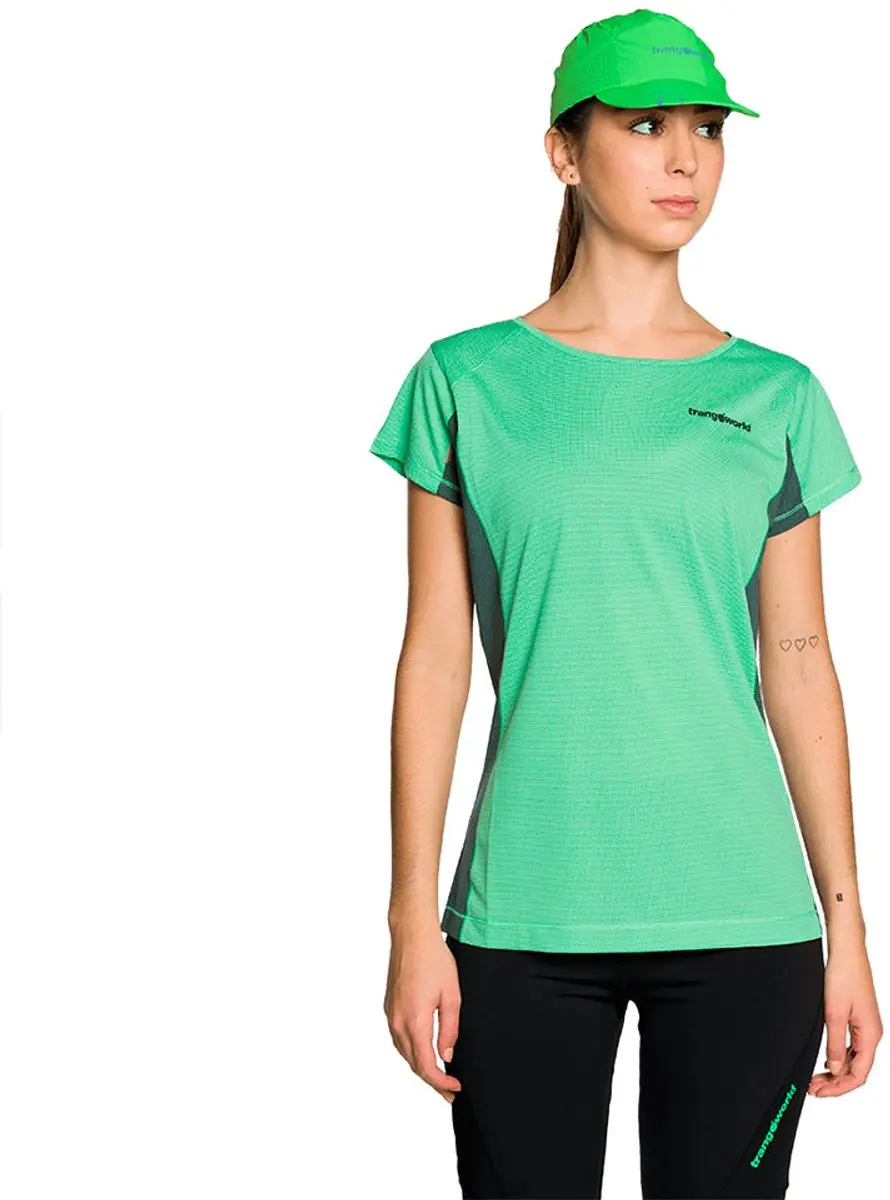 Trangoworld Ruente T-shirt Met Korte Mouwen Groen L Vrouw