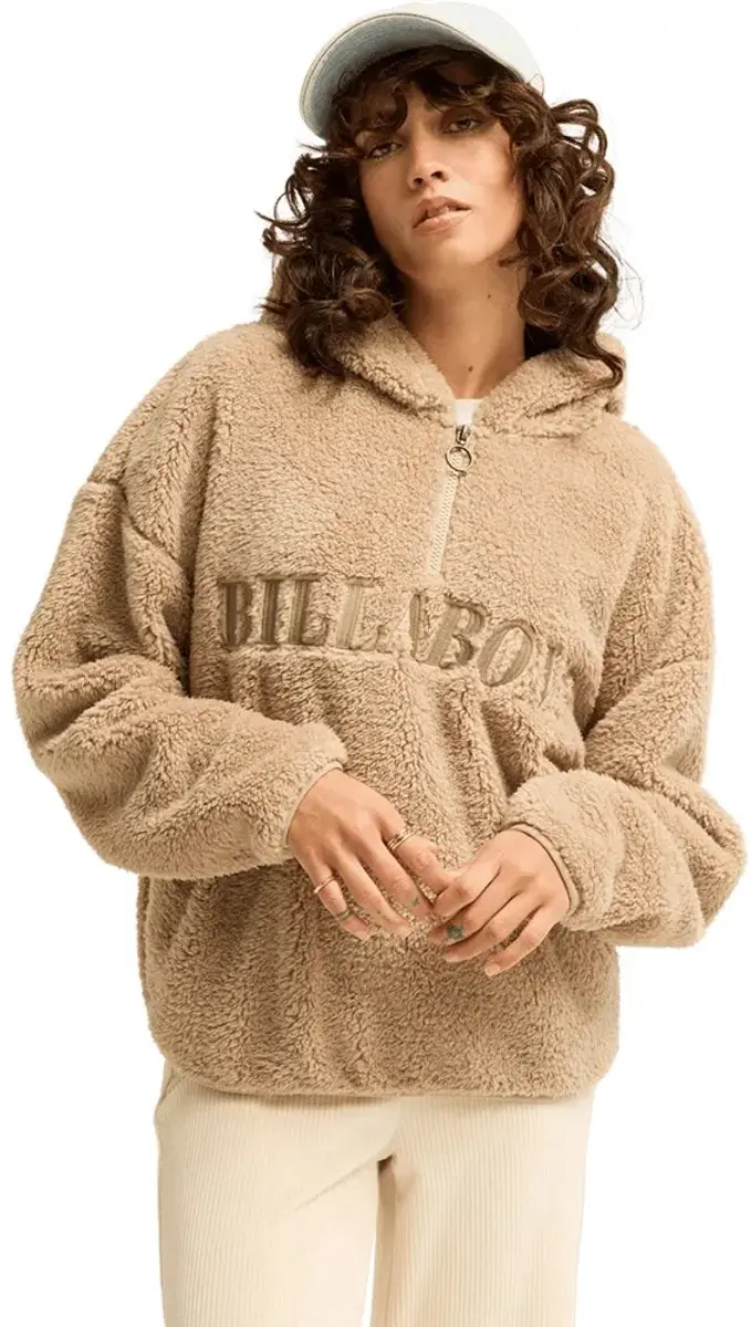 Billabong Ready To Go Fleece Beige S Vrouw