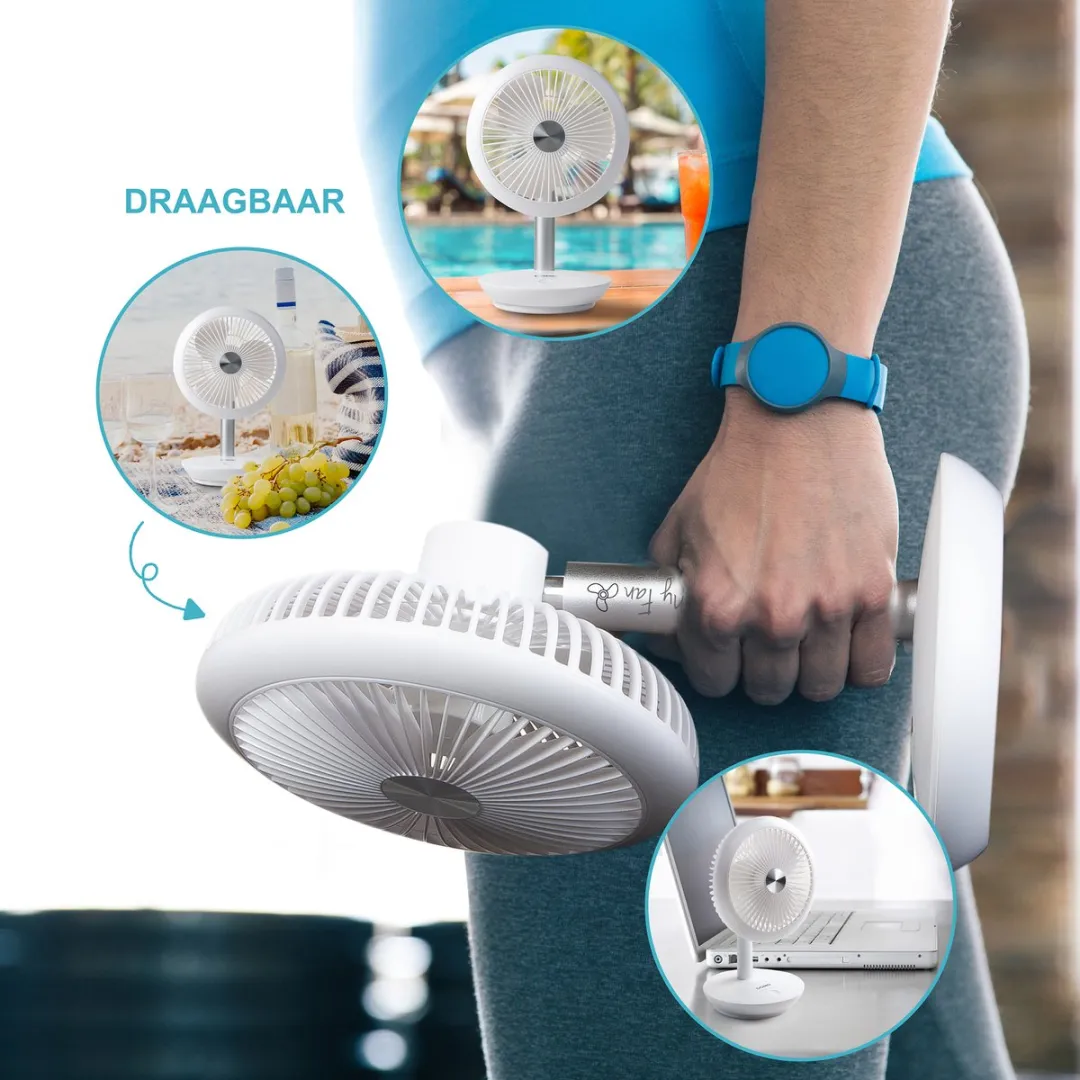 Domo DO8147 Mini Ventilator - 5W - 4 Snelheden - Wit