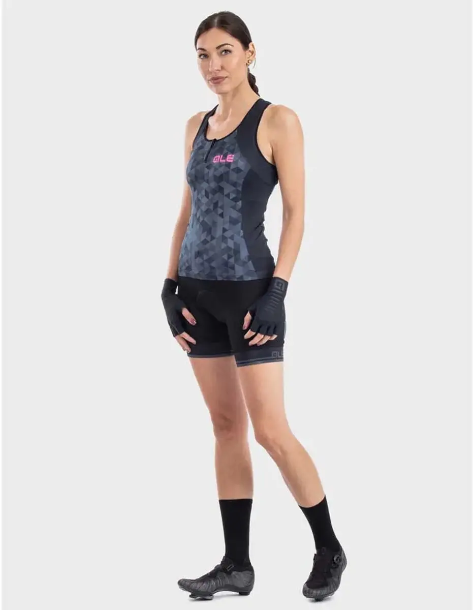 Ale Triangles Mouwloos T-shirt Zwart,Grijs XS Vrouw - afbeelding 4 van 4