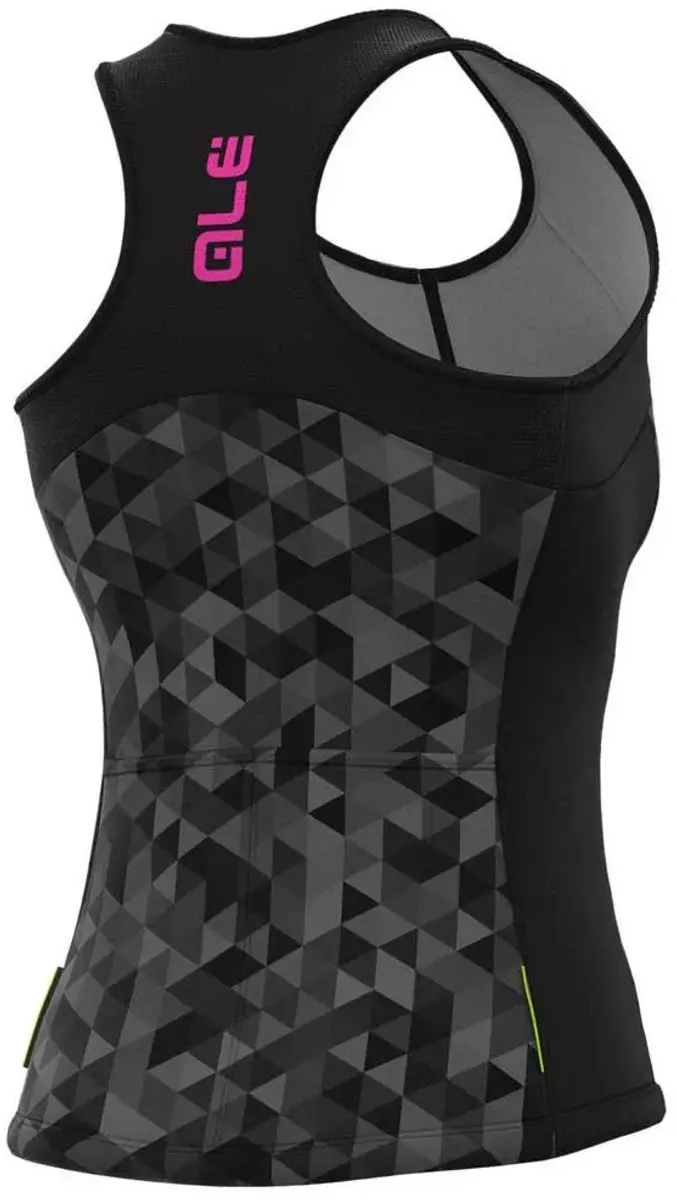 Ale Triangles Mouwloos T-shirt Zwart,Grijs XS Vrouw - afbeelding 2 van 4