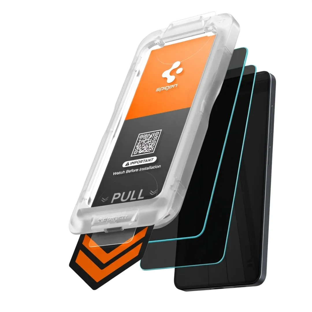 Spigen GLAStR Privacy EZ Fit Screenprotector 2-pack