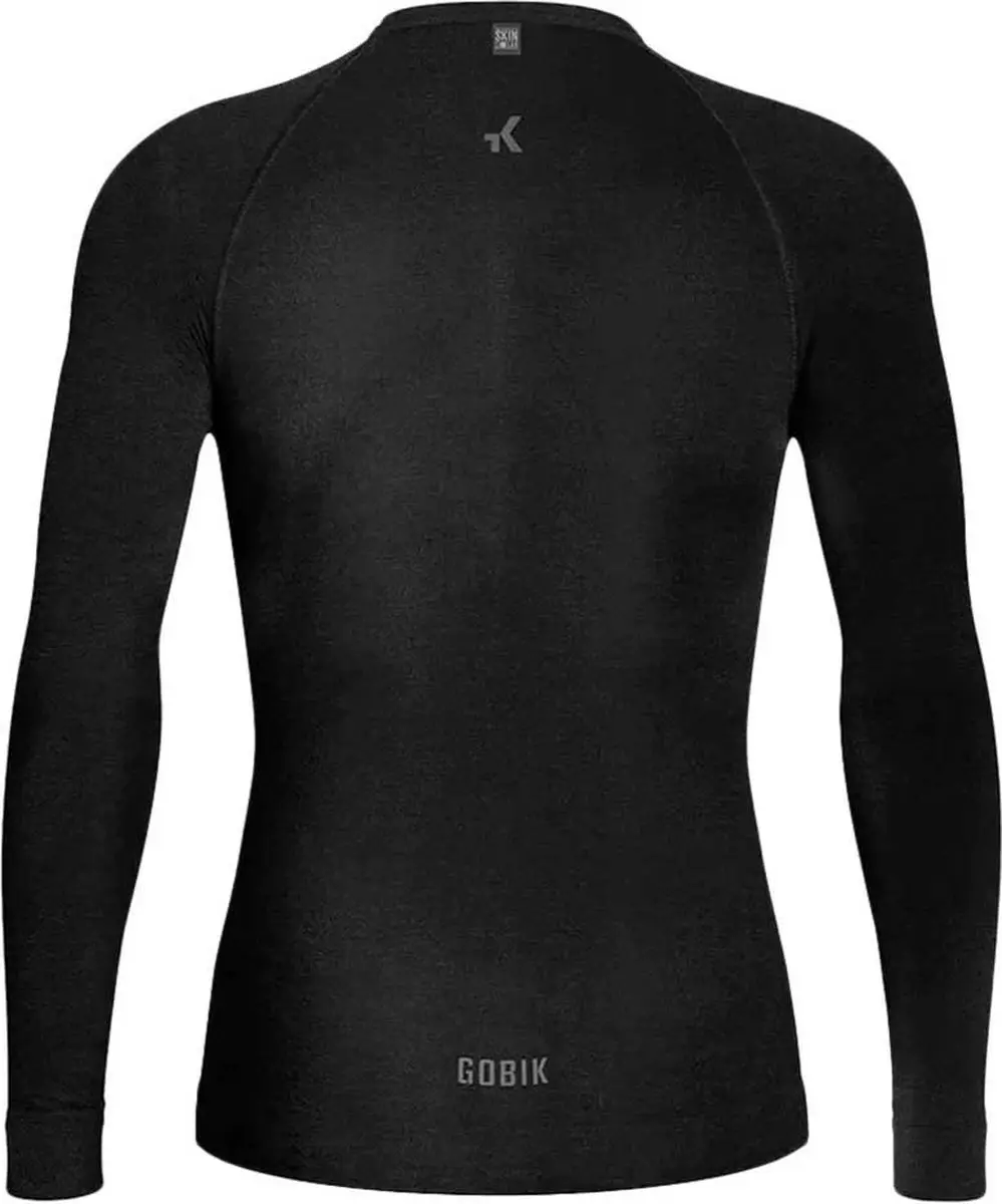 Gobik Winter Merino Ondershirt Lange Mouw - Zwart - L/XL - afbeelding 2 van 6