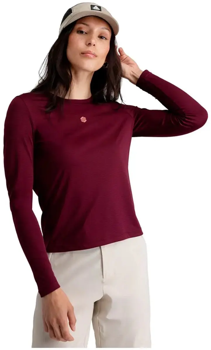 Siroko Wander T-shirt Met Lange Mouwen Paars M Vrouw