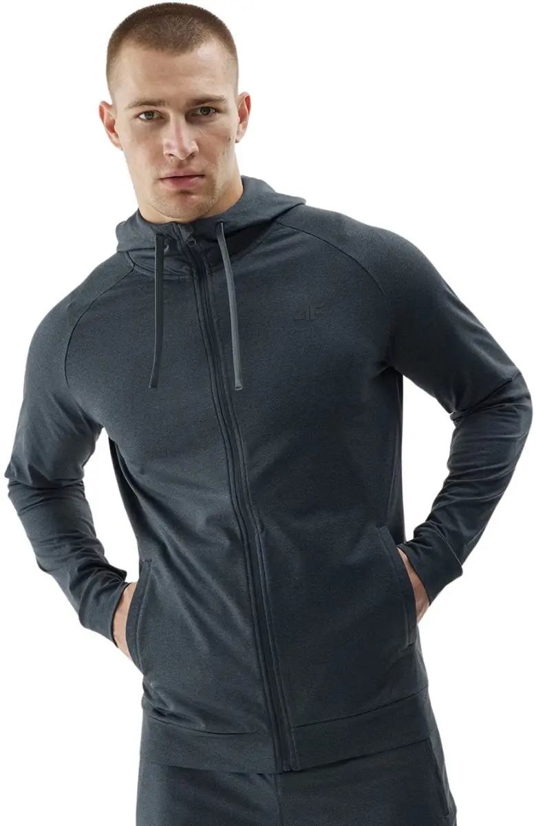 4F Sweater Heren Antraciet Mélée