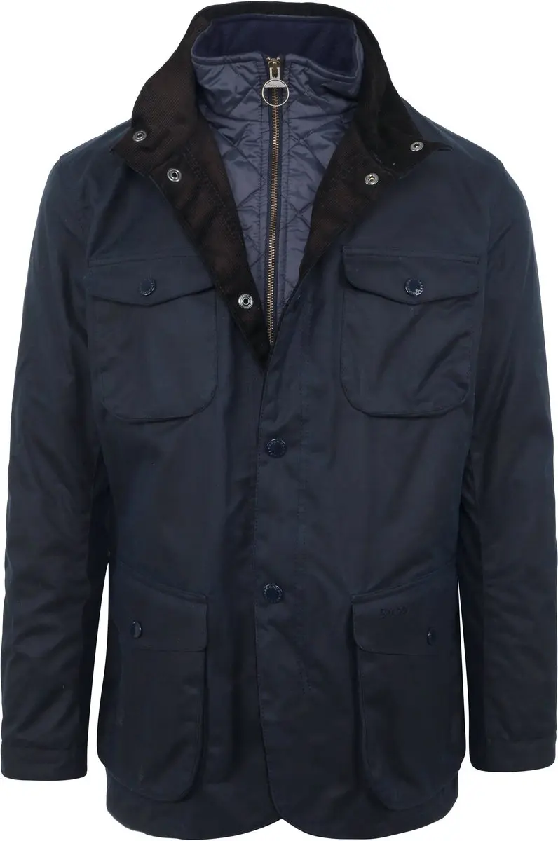Barbour Waxjas Ogston Donkerblauw