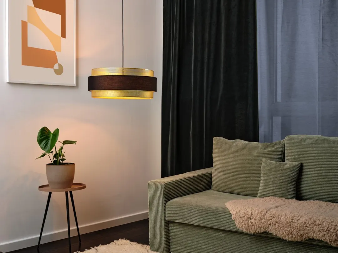 Osram Decor Hornet Hanglamp 3xE27 - 500mm - Zwart/Goud - afbeelding 6 van 6