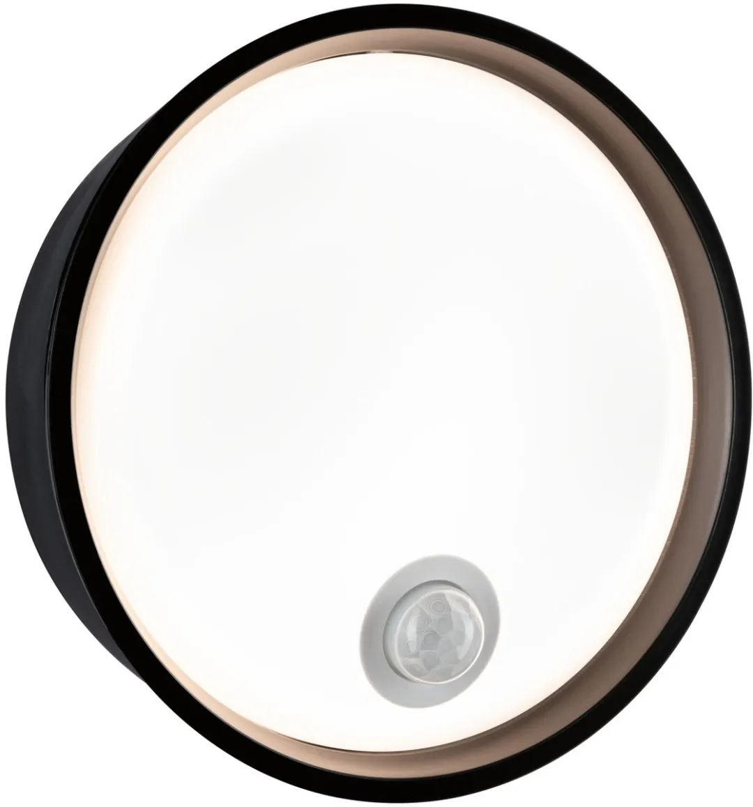 Paulmann Platomo LED Wandarmatuur Schemergestuurd - 14,5W 1200lm IP44 Zwart
