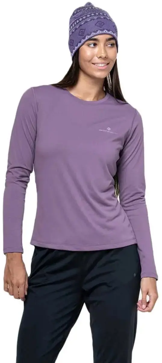 Ronhill Core T-shirt Met Lange Mouwen Paars 36 Vrouw