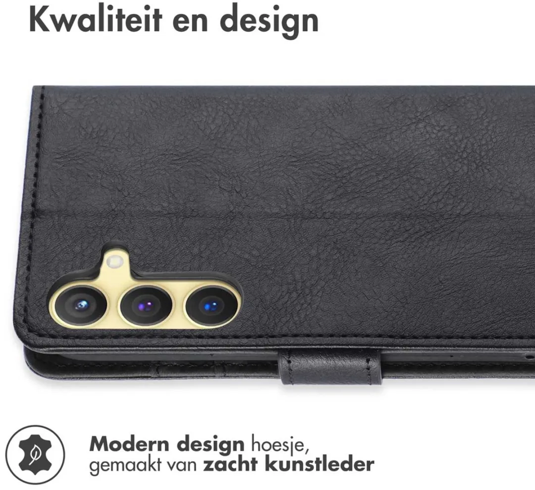 Imoshion Hoesje Samsung Galaxy S24 Plus - 3 Pasjes - Zwart - afbeelding 2 van 6
