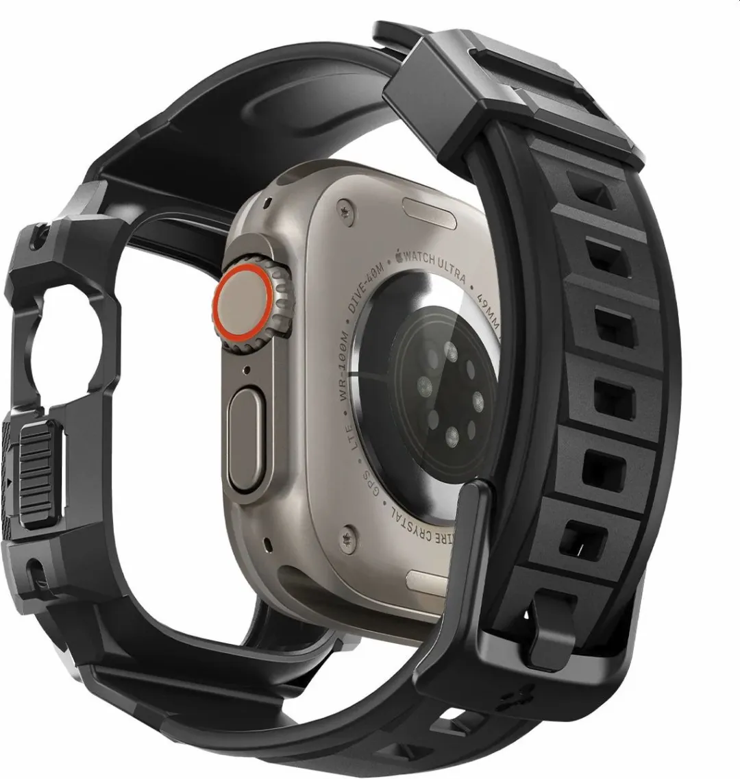 Spigen Rugged Armor Pro - Apple Watch Ultra 49mm - Zwart