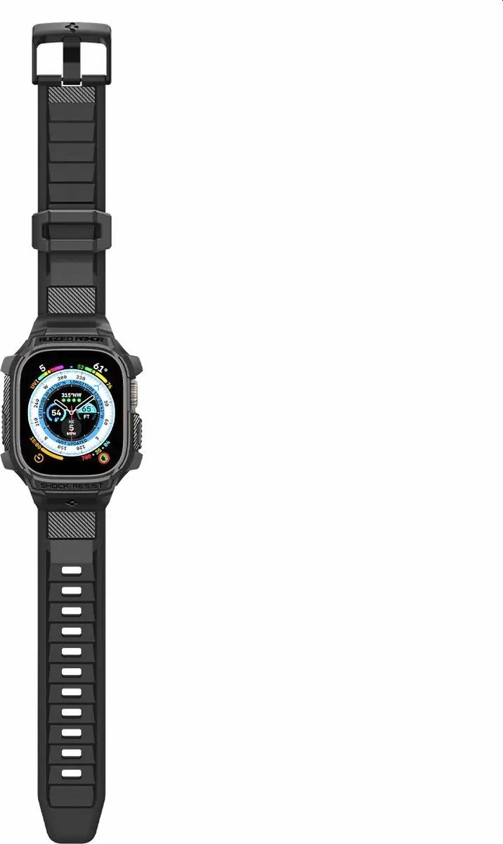 Spigen Rugged Armor Pro - Apple Watch Ultra 49mm - Zwart