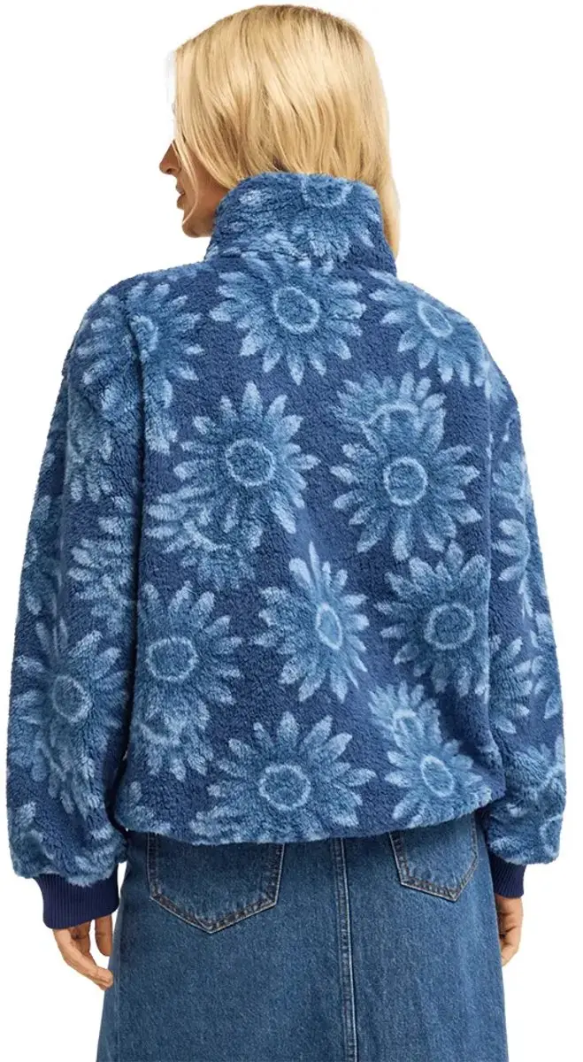 Billabong Time Off Half Zip Fleece Dames - Donkerblauw - M - afbeelding 4 van 4
