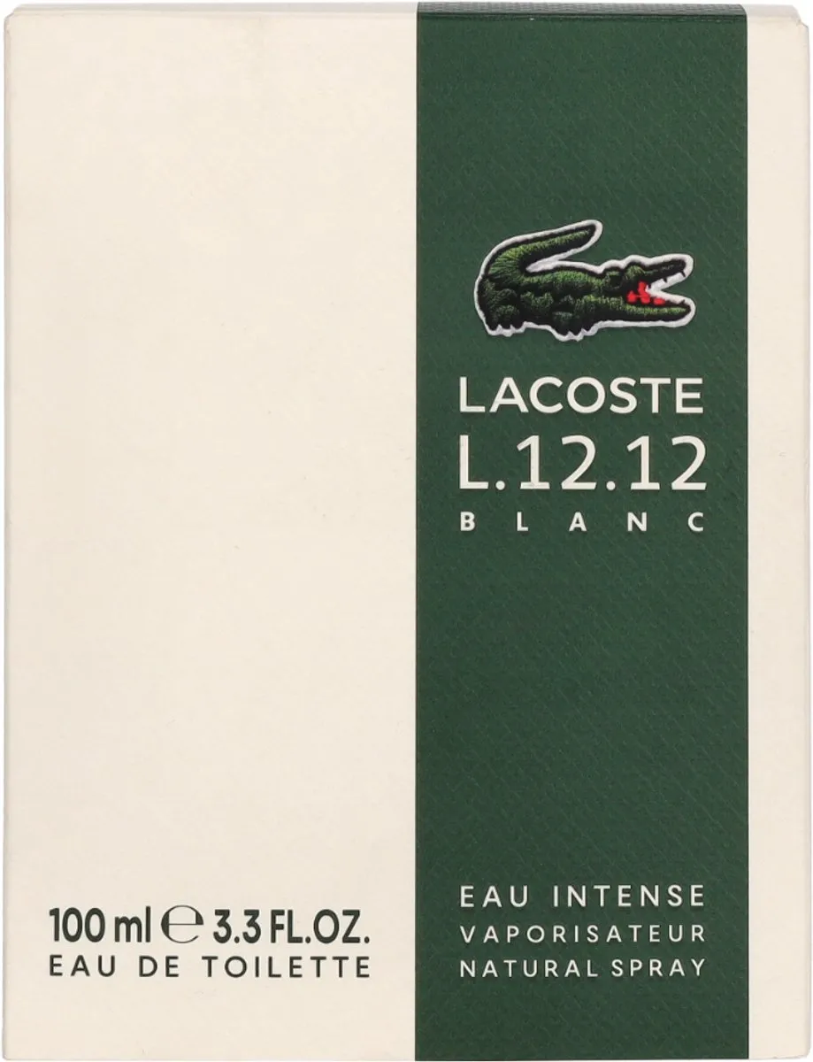 Lacoste L.12.12 Blanc Eau Intense Eau de Toilette 100ml
