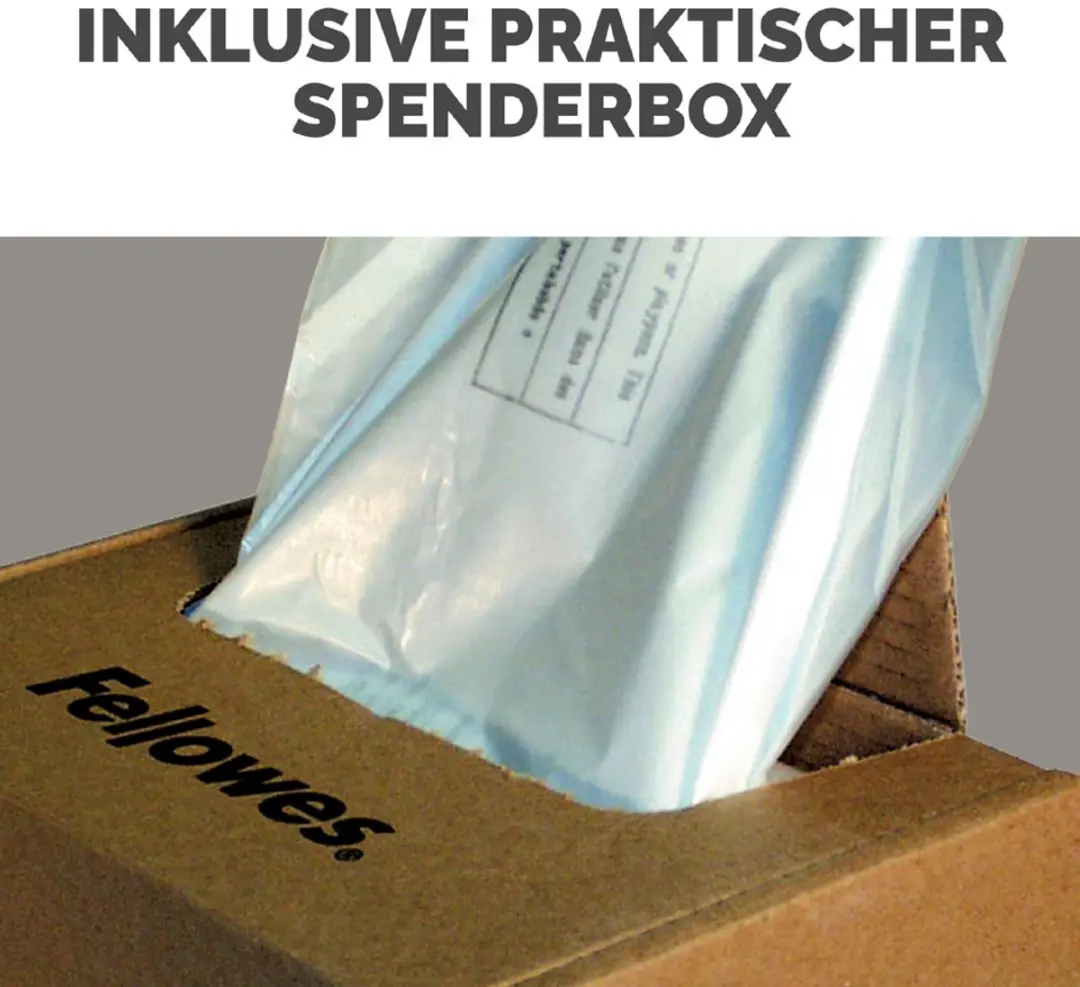 Fellowes Afvalzakken Papiervernietiger 165 l - 50 stuks - afbeelding 3 van 6
