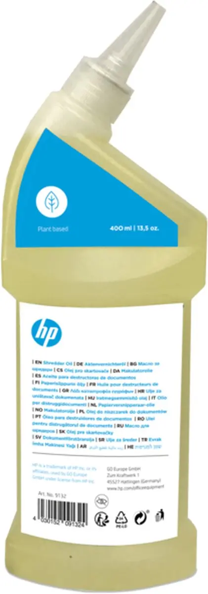 HP Papierversnipperaar Olie 9132 - 400ml - afbeelding 4 van 4