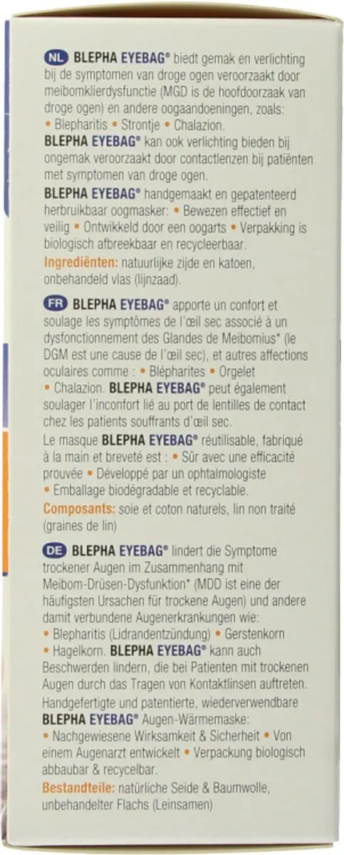 Blepha Eyebag Verwarmd Oogmasker - afbeelding 3 van 6