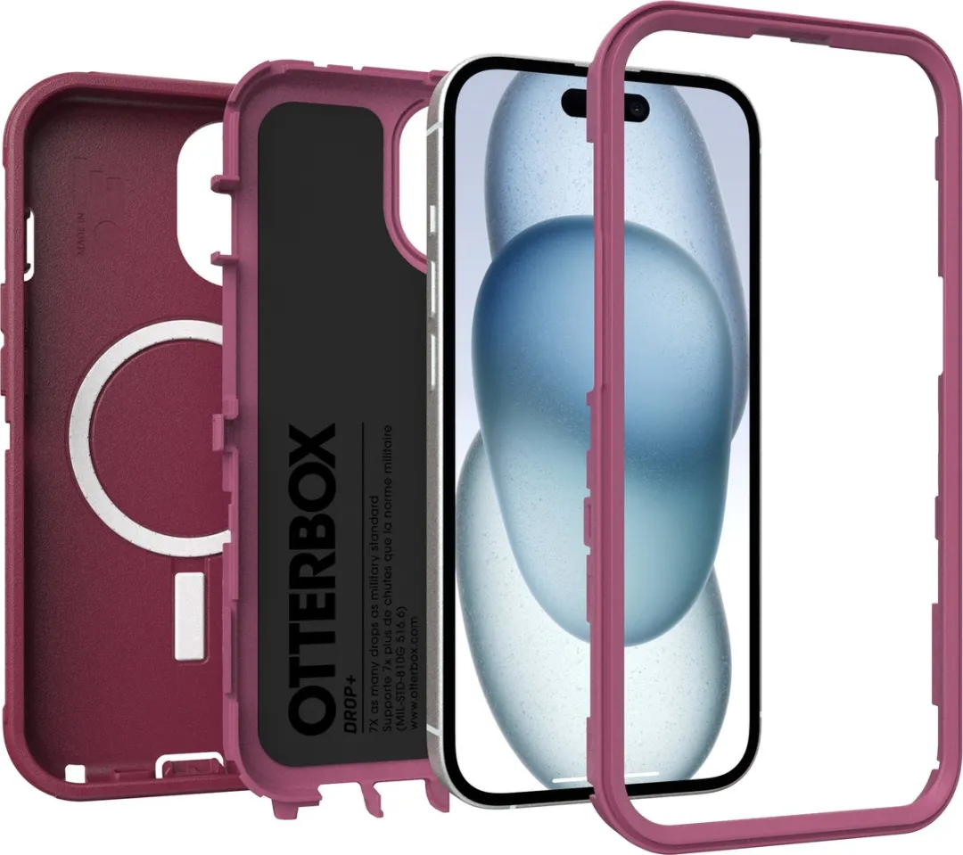 OtterBox Defender Hoesje 77-97535 - iPhone 13/14/15/16e - MagSafe - Rood