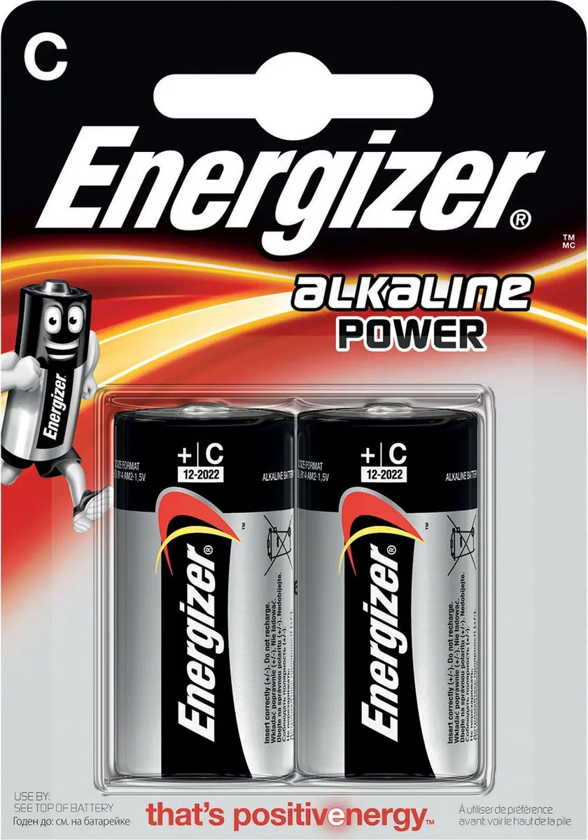 Energizer Baby C Alkaline Batterij - 2 stuks - afbeelding 3 van 3