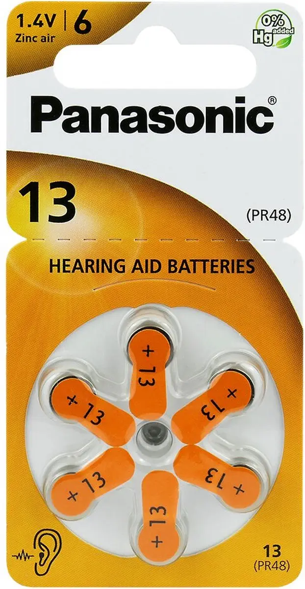 Panasonic 13 Oranje Hoorbatterij