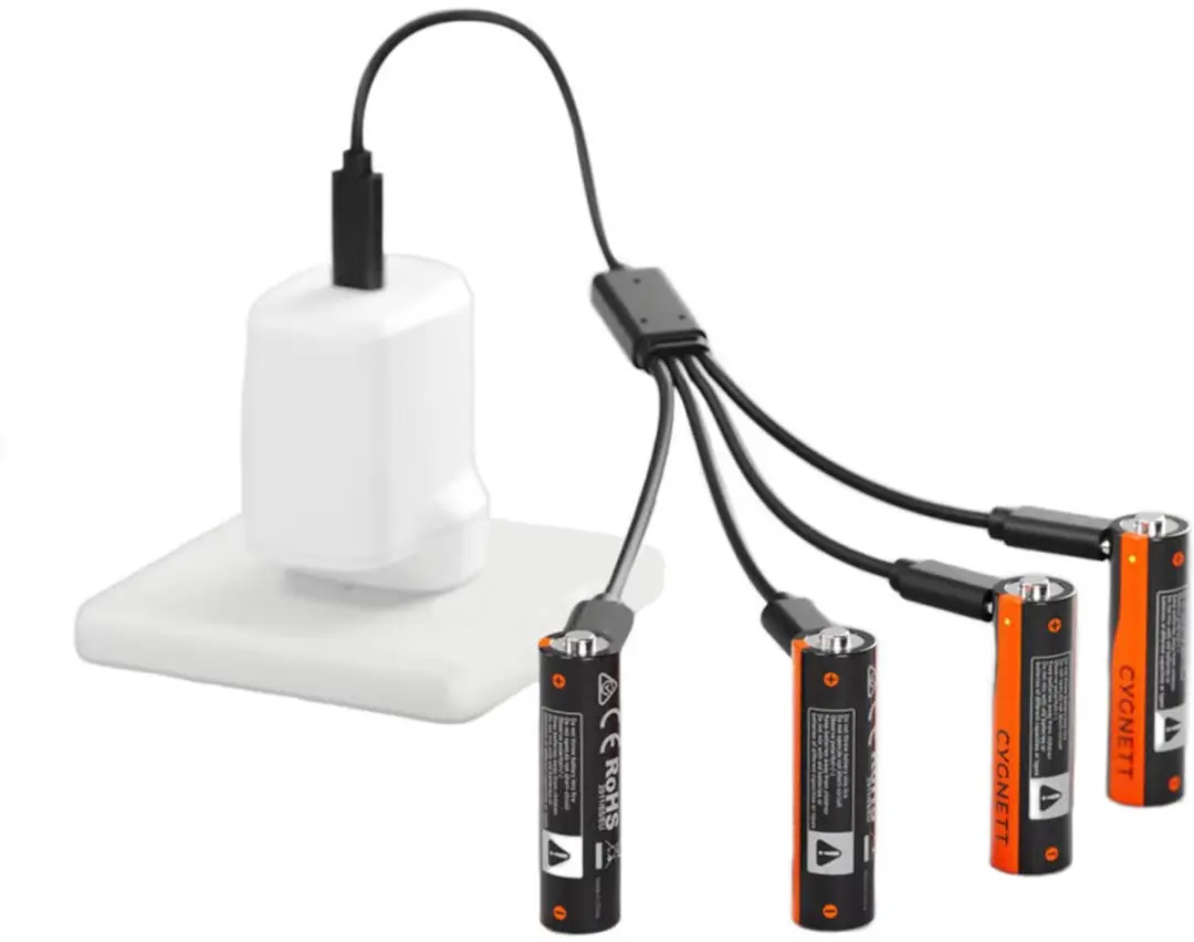Cygnett AA USB-C Oplaadbare Batterijen 2100mAh