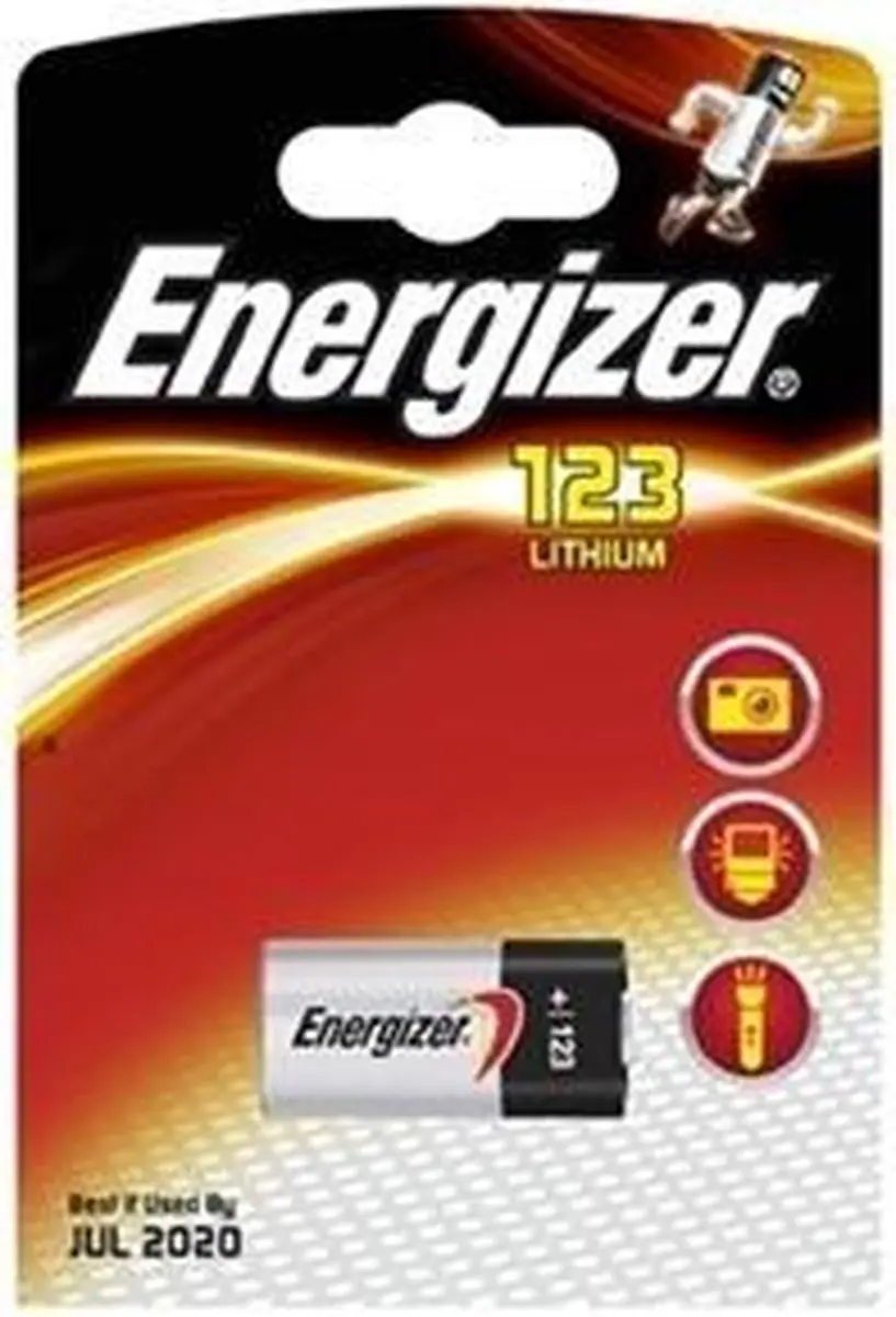 Energizer CR123A Lithium Fotobatterijen 3V