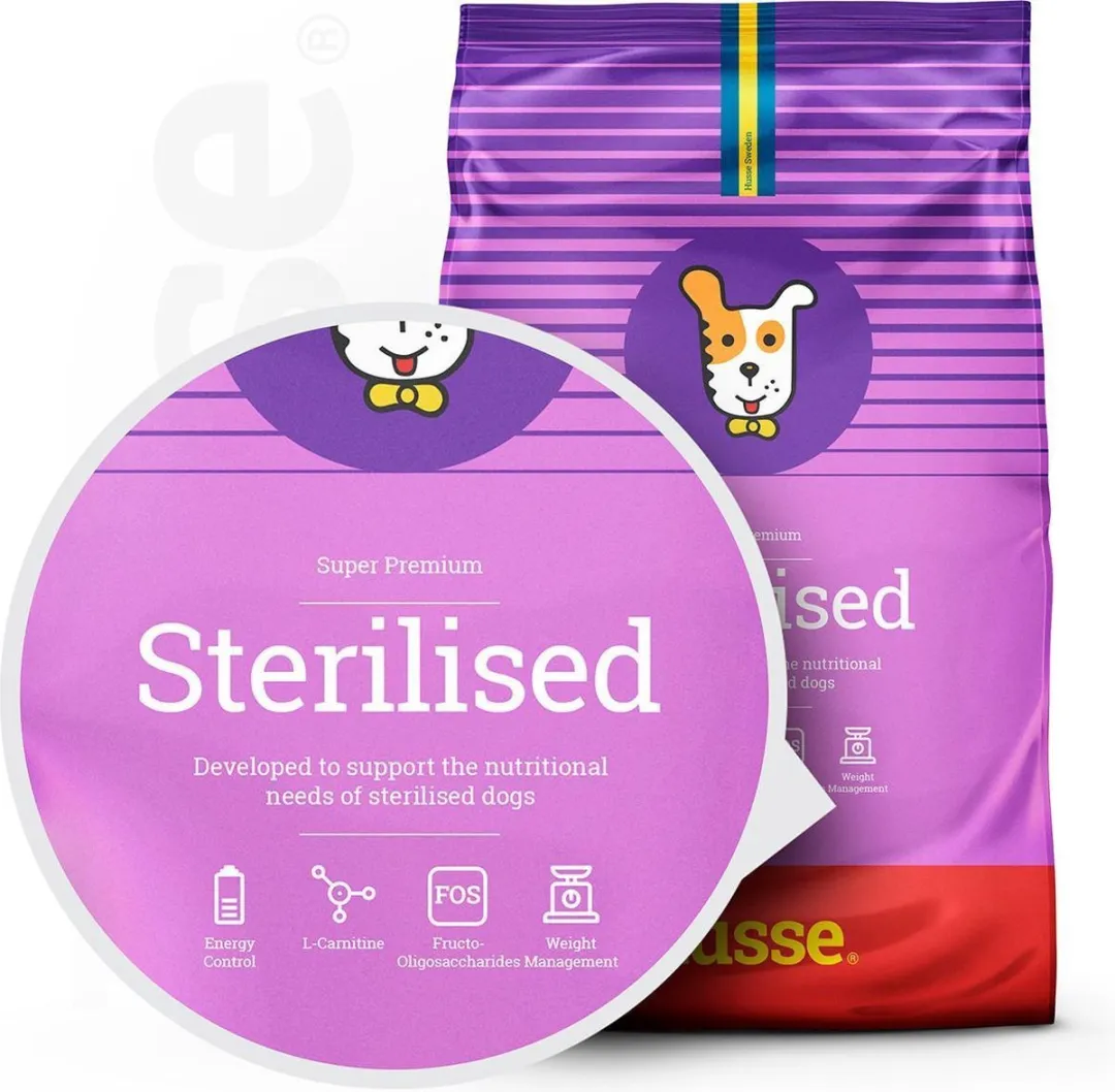 Husse Sterilised Hondenbrokken Kip - 5x100g Proefpakket