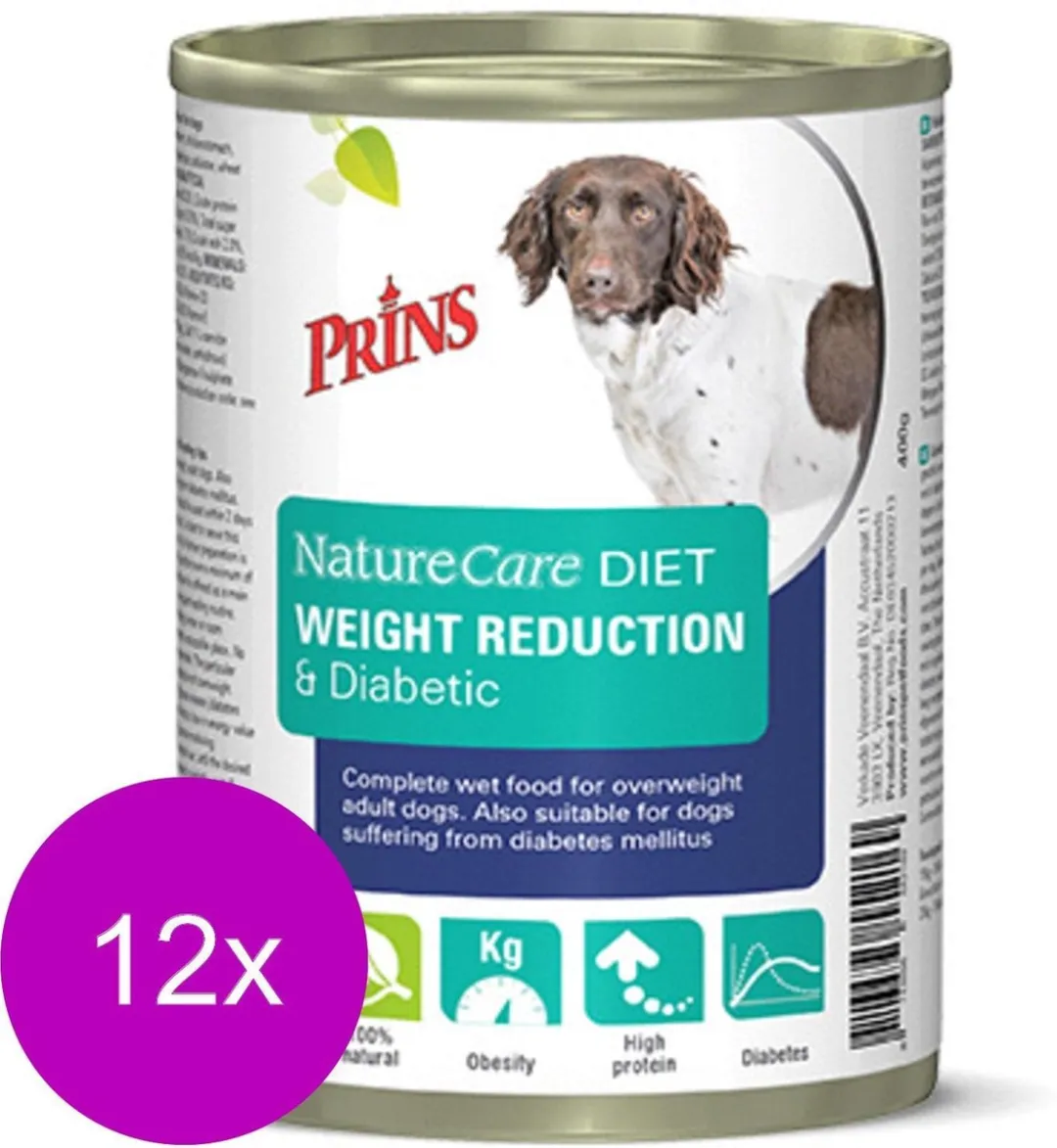Prins Naturecare Diet Dog Weight Hondenvoer - 12x400g