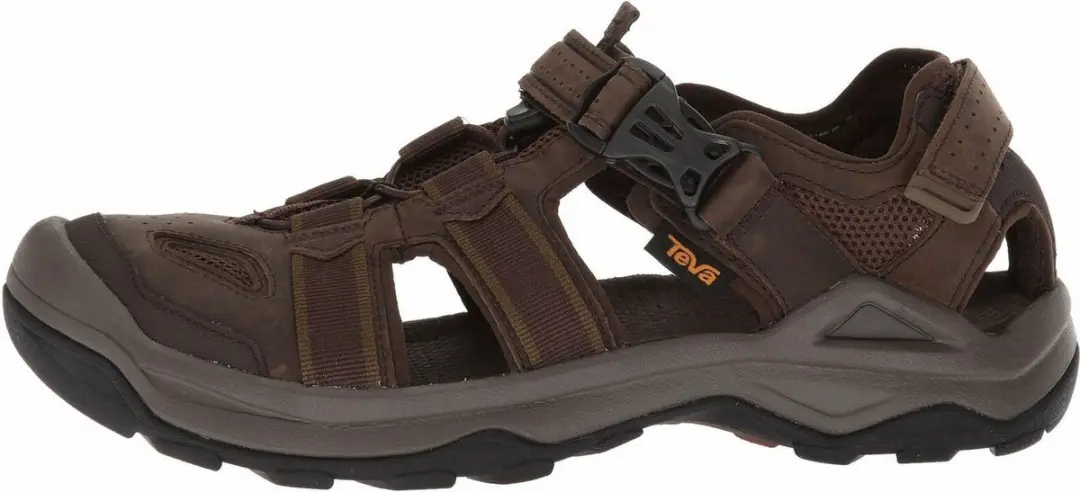Teva Omnium 2 Leren Heren Sandalen - Turkish Coffee - afbeelding 3 van 6