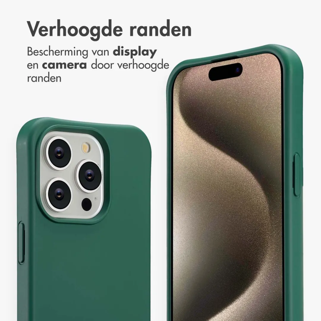 Imoshion Hoesje iPhone 15 Pro - Donkergroen MagSafe