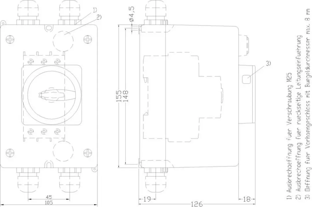 Siemens 3RV1923-1GA00 Opbouwbehuizing - Noodstop 72mm - afbeelding 3 van 3