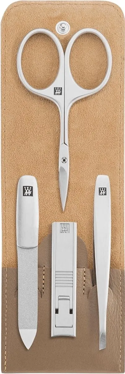 Zwilling TWINOX Manicureset 4-delig - Taupe RVS - afbeelding 6 van 6