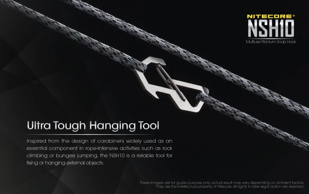 Nitecore NSH10 Karabijn - Titanium - afbeelding 4 van 6