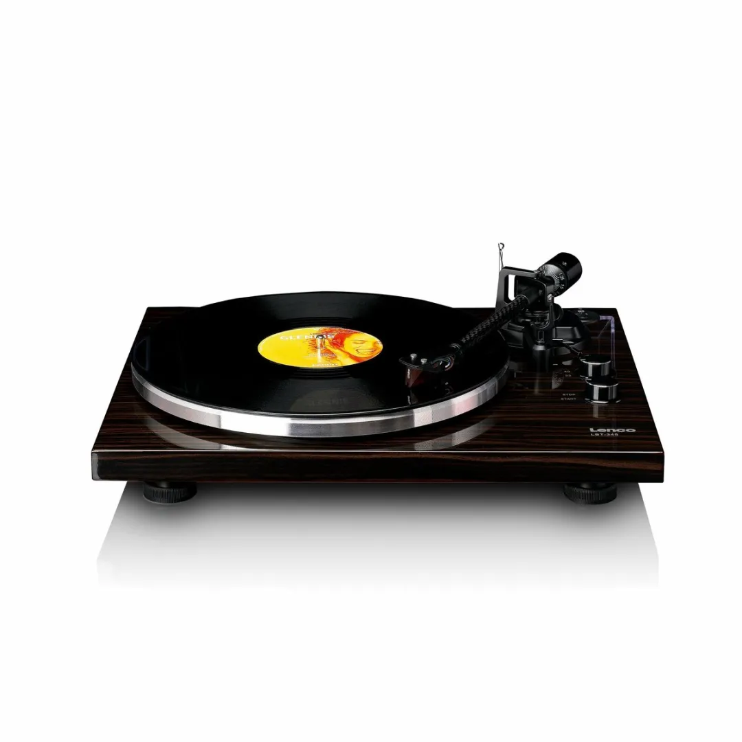 Lenco LBT-345WA Platenspeler - Ortofon 2M Red - Bruin