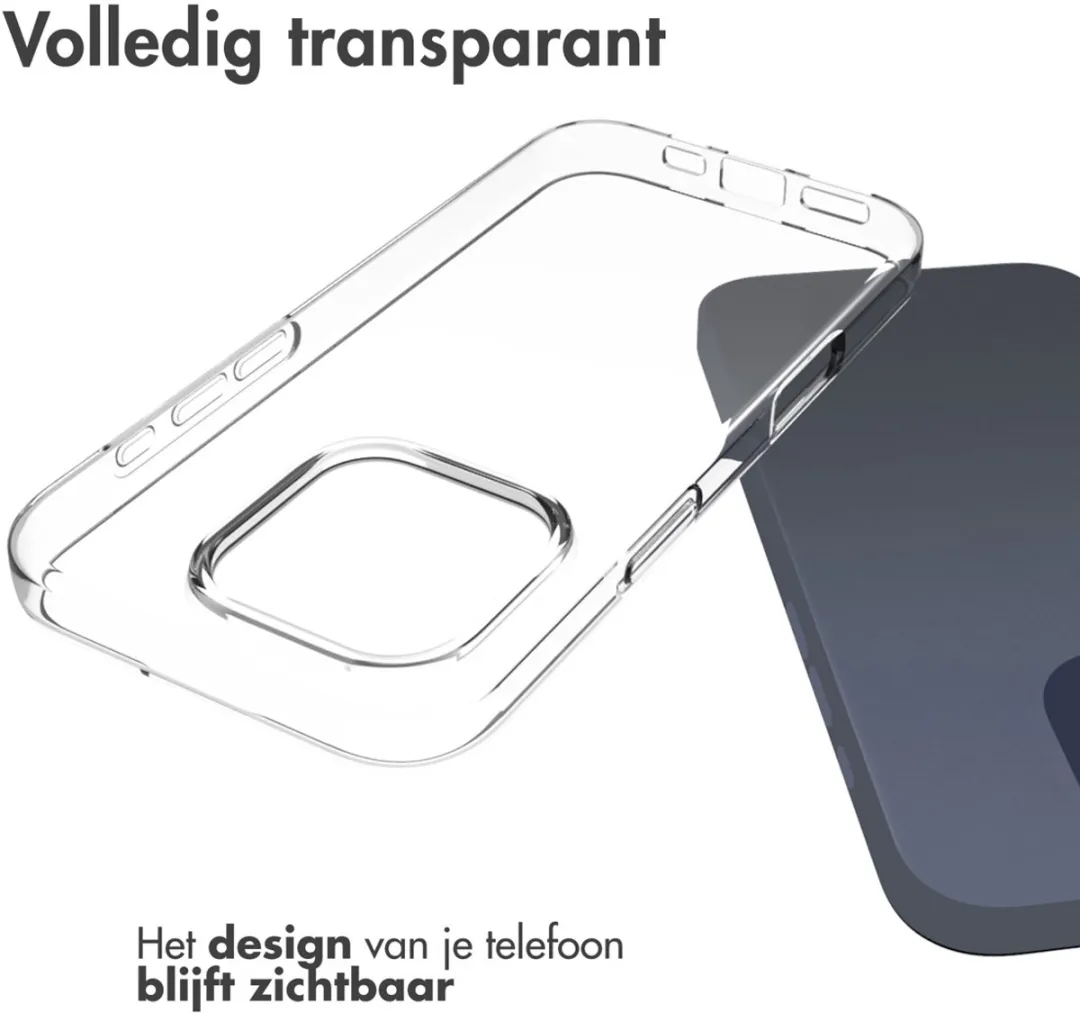 Accezz Hoesje iPhone 16 Pro Transparant